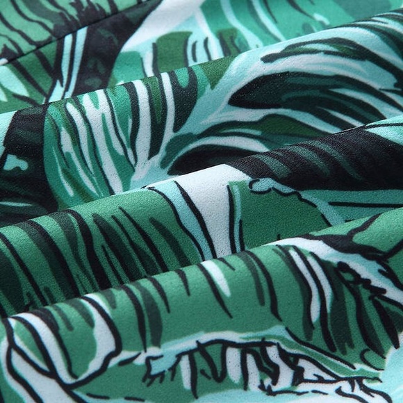 LAST ONE 🍃 Green leaf palm tropical summer romper - Picture 6 of 8